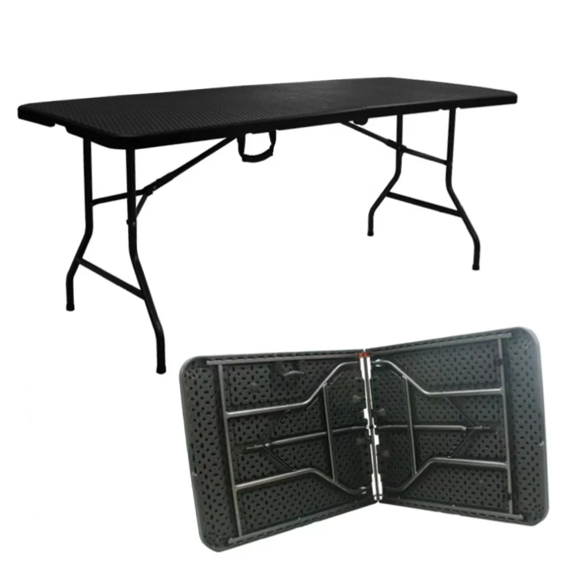 rattan folding table