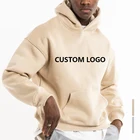 Sweatshirts Wholesale Custom Printed Organic Cotton Men's Knitted Hoodies Sweatshirts Oversized Hoodie