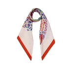 Spring Scarfs Wensli Custom Logo Women Spring Summer Chinese Large Silk Scarfs Square 90x90cm With Gift Box