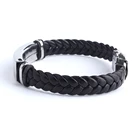 Bracelets Personalize Engrave Fashion Braided Bracelets Leather Gifts Wristbands