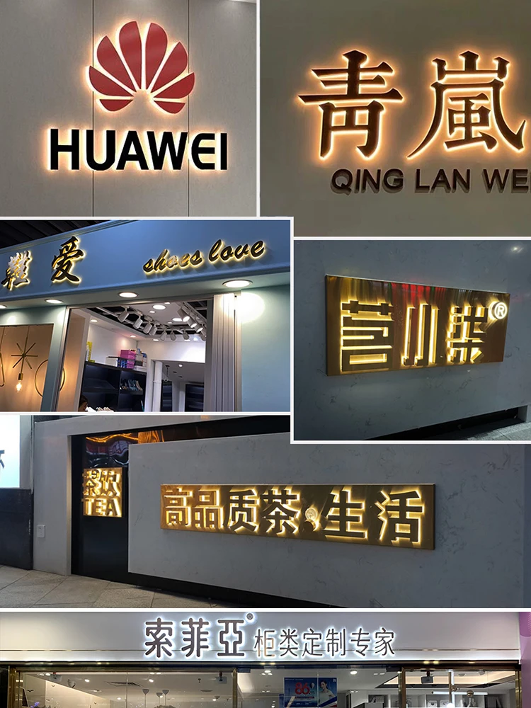 product stainless steel epoxy signboard backlit metal channel acrylic 3d led letter sign-3