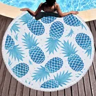 Beach Popular Custom Comfortable High Quality Digital Printed Pineapple Large Bath Beach Towel For Adults