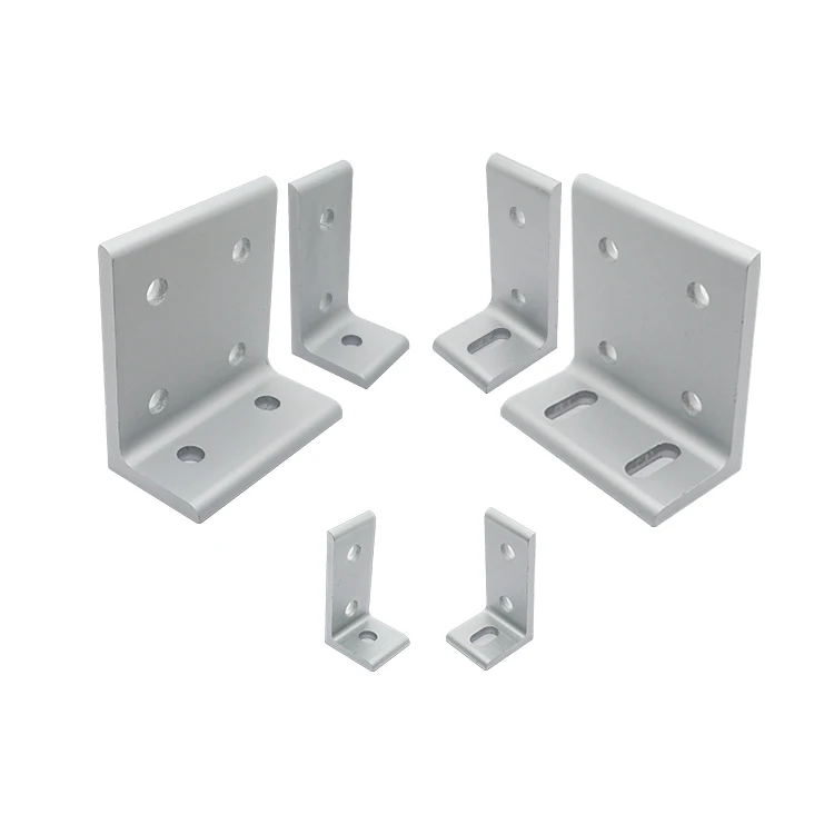 Aluminum Profiles 20/30/40 Connectors, Right Angle Fixing Components, Asymmetric Extrusion Corner Code Corner Components manufacture