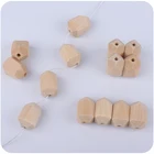 Beads Wood High Quality Jewelry Accessories Bulk Wooden Beads Natural Water Drop Shaped Wood Beads