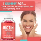 Hair Gummies Vitamins For Fast Hair Growth Health With Biotin For Women Biotin Gummies