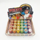 Ink Stamp Popular Funny Craft Seal Cartoon Cheap Plastic Self Ink Kids Round Stamp Set