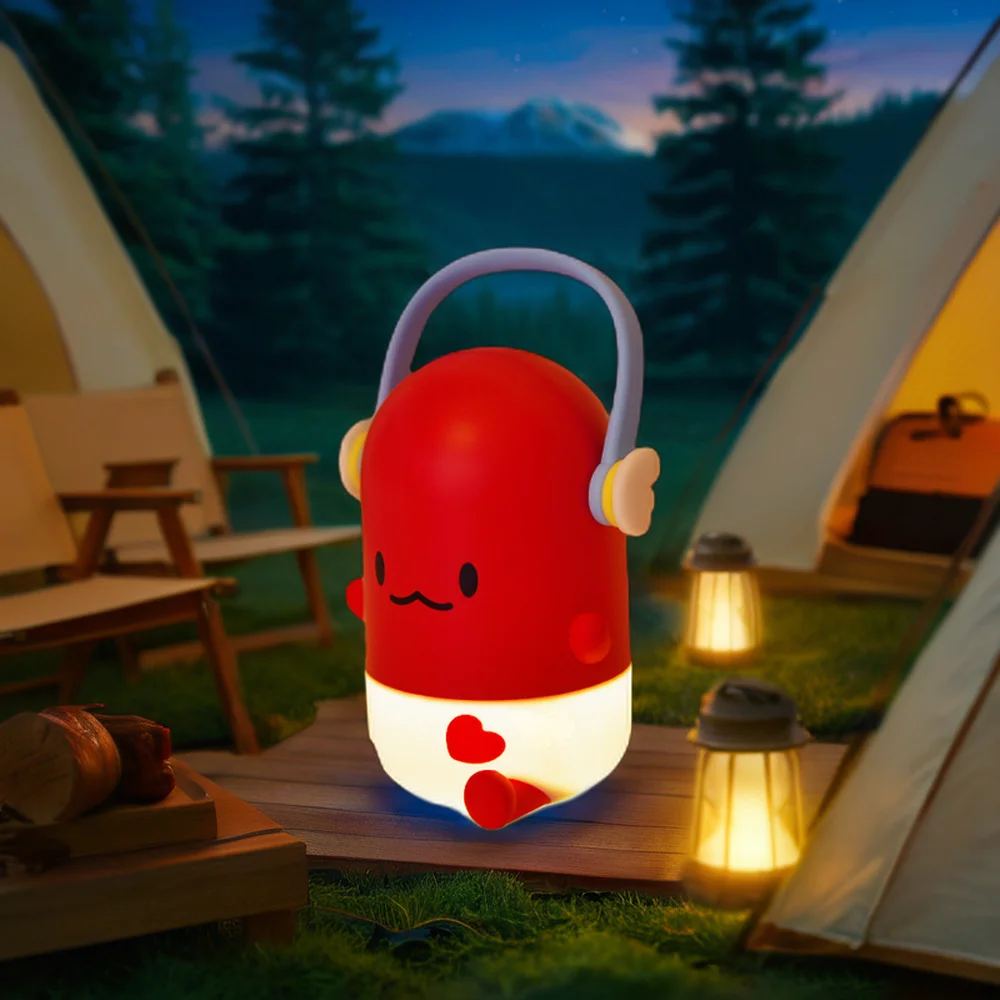 ICARER FAMILY Cartoon Smart Night Light Cute Bedside Kids Night Light Lamp Rechargeable Custom Night Light for Kids Room