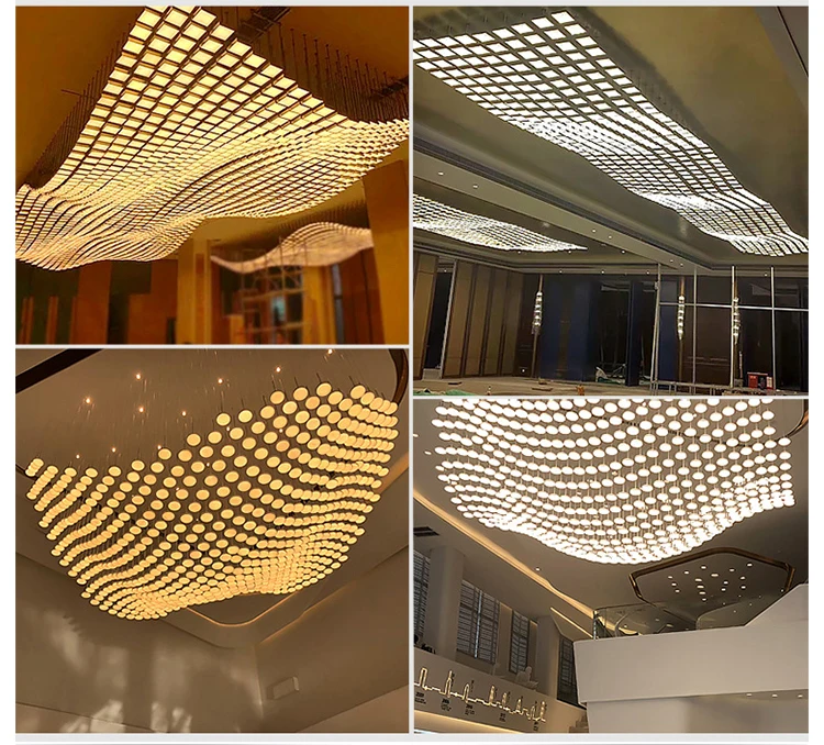 CPL-07 Gorgeous Lighting Fixtures Decoration Hotel Lobby Wedding Hall Custom Large Luxury Chandelier details