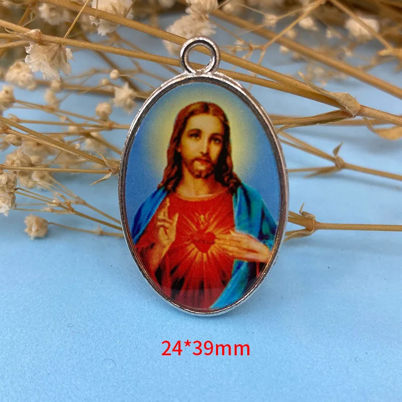 San Benito Medal Cross Jesus Character Pendant Zinc Alloy Saint Benedict Pendant charm Women Men Religious Jewelry Accessories.jpg