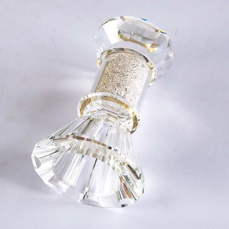 product small bridge large mouth glass candle holder elegant and atmospheric furniture decoration wedding candle holder-12