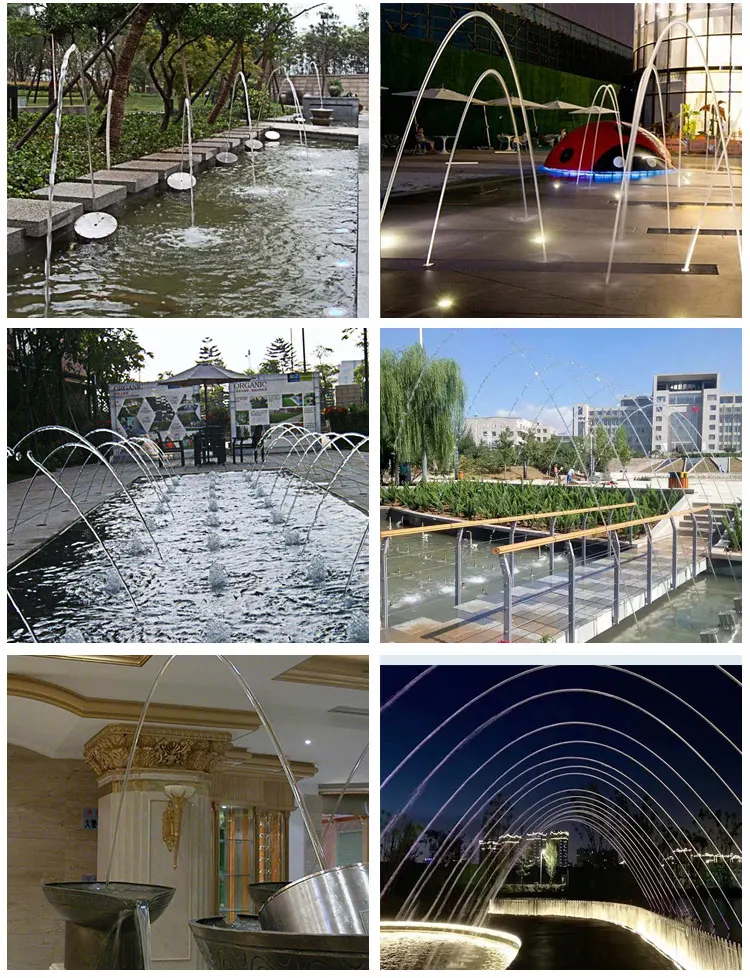 Wave Jumping LED Light Music Dance Fountain with DMX512 Laminar Flow Jet Stone Garden Product manufacture