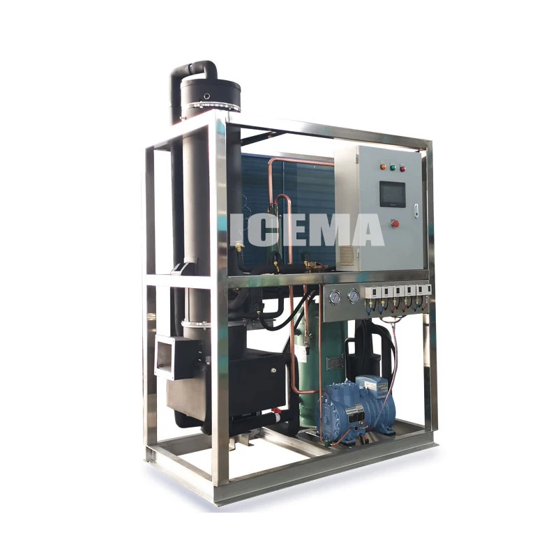 Automatic 1T/24H Large Tube Ice Machine with SUS304 Stainless Steel and R404 Refrigerant for Commercial Use