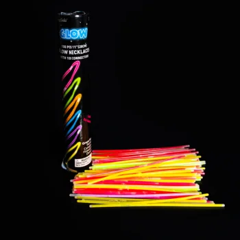 Wholesale Halloween 100pcs Glow Sticks Bulk Party Supplies - Glow Fun Party Pack with 8" Glowsticks and Connectors for Bracelets