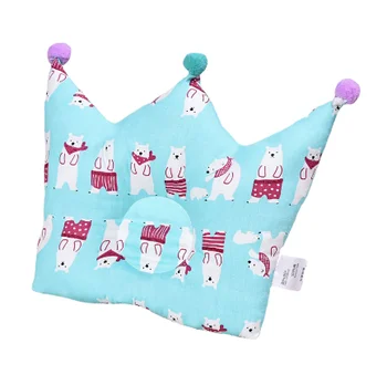 Factory Direct Sale Wholesale Custom your own design memory foam children kids pillows newborn baby crown shape pillow