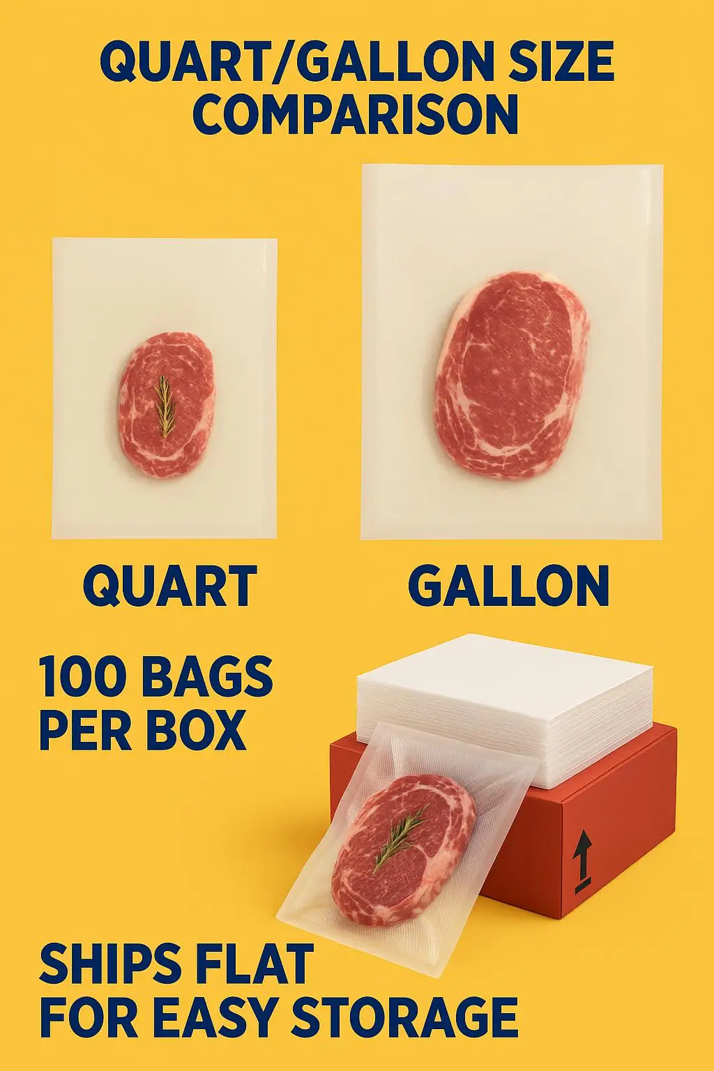 Microwave Safe Embossed Vacuum Bags for Meal Prep Freezer Sous Vide Custom Food Grade - detail 5