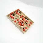 Ornament Hanging Ornament Newest Products Chic Hanging Christmas Wood Reindeer Head Red Pompom Nose Ornament Decor