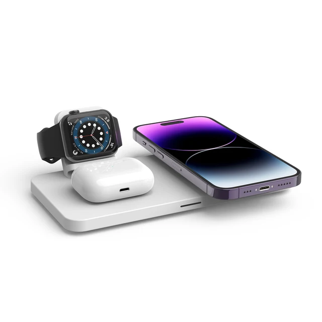 Dropshipping products 2023 CYSPO Qi2 3 in 1 magnetic Wireless Charging Pad for iPhone/Original Airpods /iWatch 15W fast charging