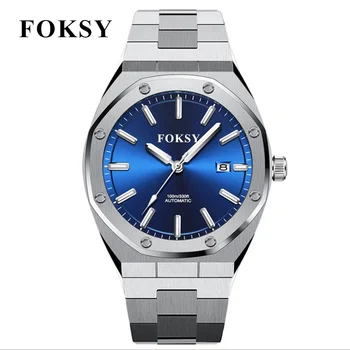 High Quality Custom Logo Full Stainless Steel Automatic Men Luxury Watch Swiss Made 10Atm Men Wristwatch
