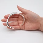 Silver Cuff Bracelet New Design Brass Plated With 18K Gold And Silver Organic Shape Chunky Women Jewelry Cuff Bracelet