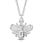 Pendant Silver Fashion Minimalist Women Bee Pendant Brass With Silver Plated Bee Charm Pendant Custom