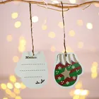 Ornament Christmas Pendant Ornament Christmas Style Cute Shape Message Board Memo Card Hanging Ornament