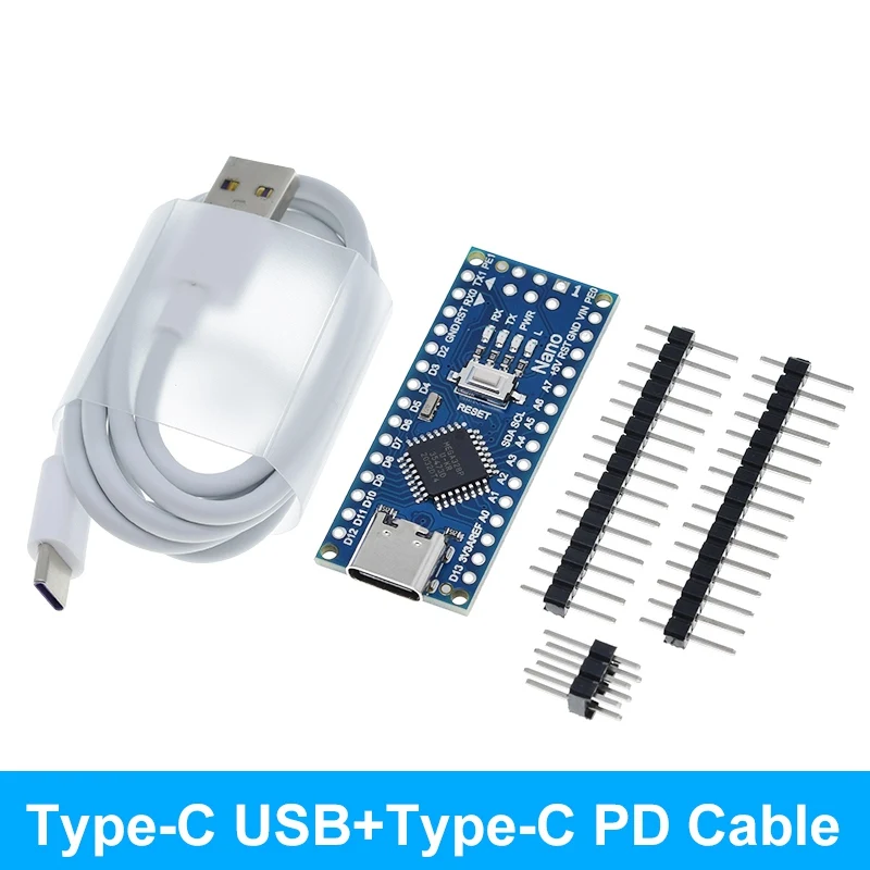 TZT Type-C USB Nano 3.0 With Bootloader Compatible Nano 3.0 Controller For Arduino CH340 USB Driver 16Mhz Original IC ATMEGA328P