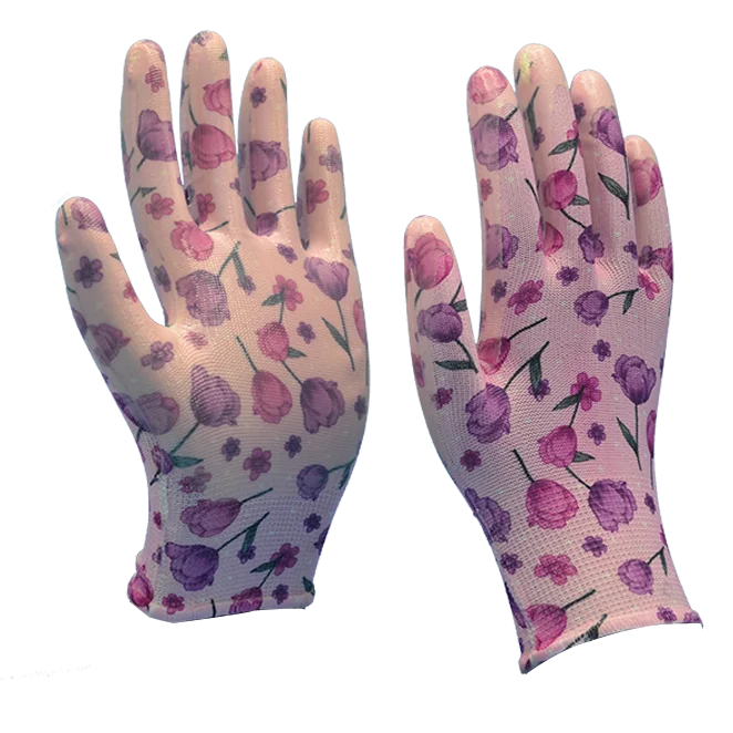 patterned latex gloves