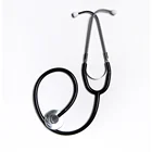 Support Customized Services Black Stainless Steel PVC Material Medical Acoustic Electronic Stethoscope