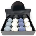 White Ornament High Quality Holiday Decoration Black Blue White Christmas Glass Ornament Ball Jar