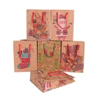 Bag Bags Recyclable Gift Storage Custom Logo Print Christmas Craft Gift Paper Bag Shopping Packaging Bags