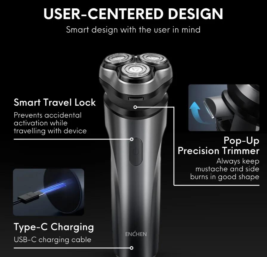 enchen blackstone max electric rotary shaver-2