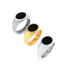 Fashion Rings Unisex Fashion Design Retro Silver Plated Stainless Steel Swoosh Signet Rings For Unisex