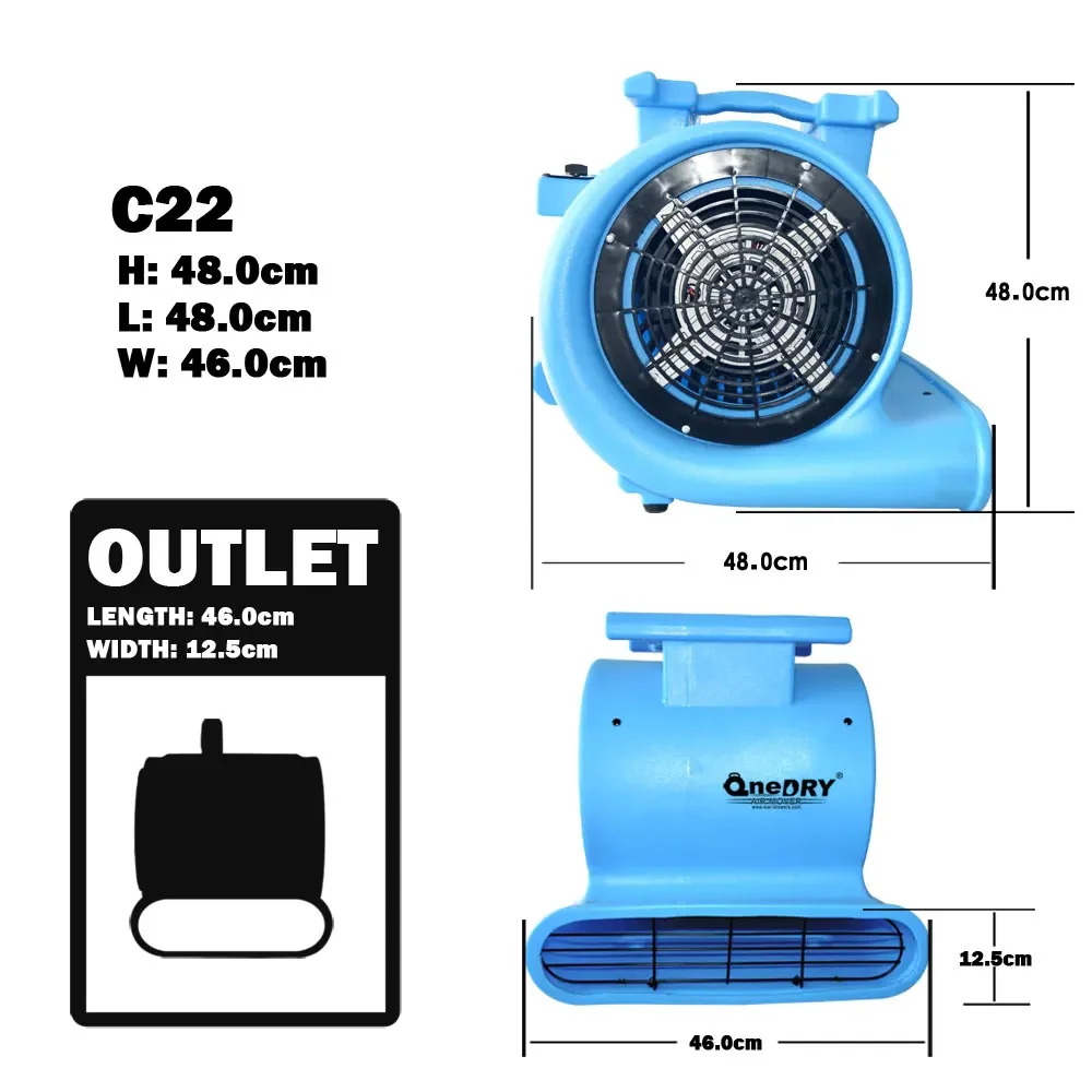 Centrifugal Blower, 120V, 1600CFM - detail 10