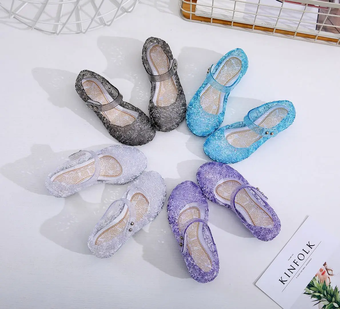 crystal jelly shoes