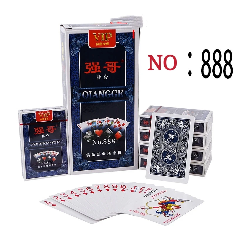 Red Playing Cards Poker Table Game Collection Waterproof Cards Dollar Pattern