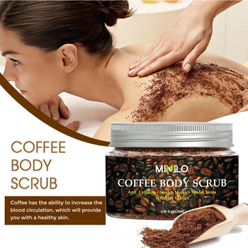 Coffee Scrub Body Scrub Cream Facial Dead Sea Salt For Exfoliating Whitening Moisturizing Anti Cellulite Treatment Acne