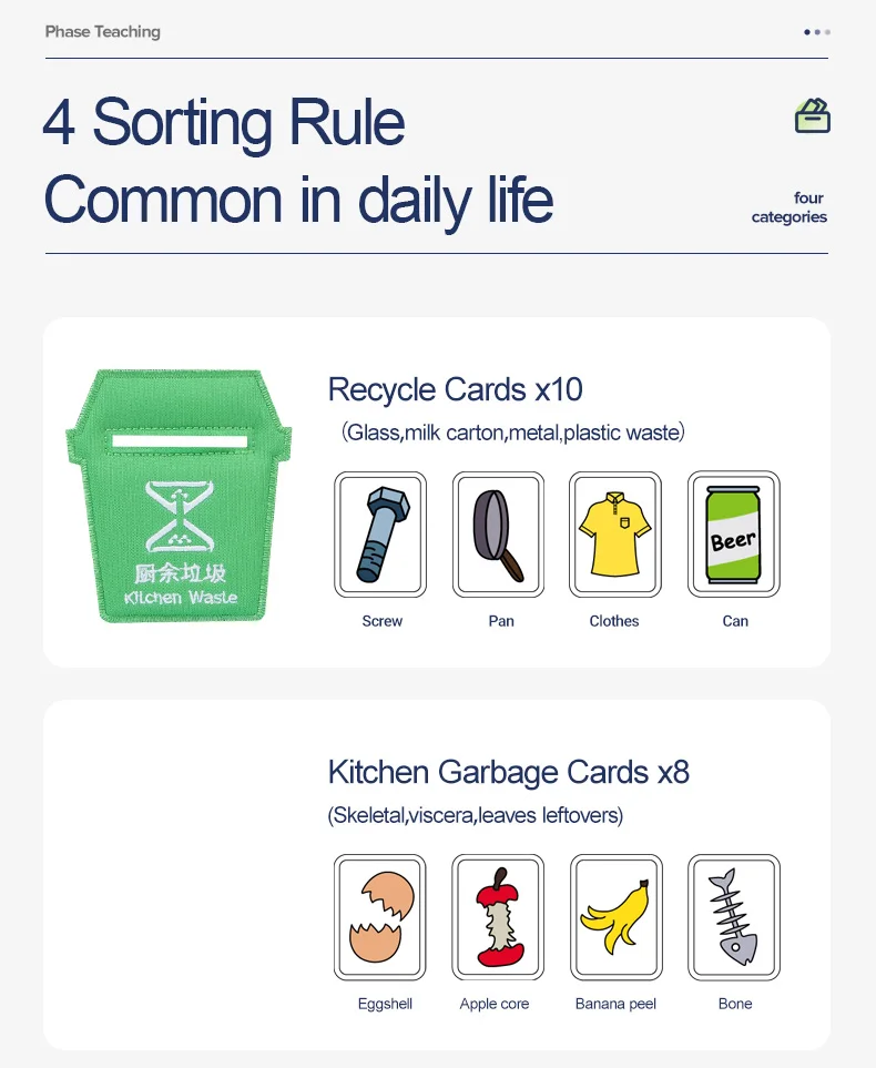 Gabage Classification House Toy Stuffed Plush Life Skill Practice Play