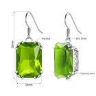 Peridot Vintage Victorian Filigree Peridot Drop 925 Sterling Silver Earrings Fine Women Gifts Jewelry