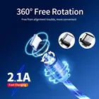 Usb Led Usb Charging Cable Lifetime Warranty LED Flowing Mobile Phone Charging Magnetic USB Cable