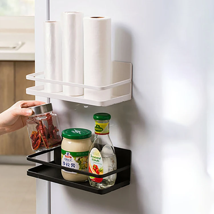 Kitchen magnetic Refrigerator Side Wall Hanging Storage Rack