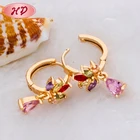 Earring Earring Manufacturer Trendy Lotus Indian Jhumka Gold Filled Fancy Circle Bridal Earring 2021 For Party Girls