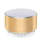 Radio Factory Direct Sale Audio Aluminum Alloy Card U Disk Radio Call Mini Wireless Speaker With Light