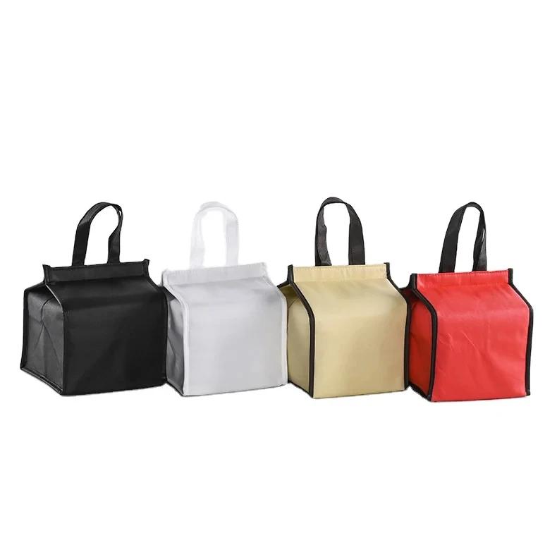 OEM Insulated Cooler  Bag Supermarket Custom logo Lunch Bag  Non Woven Outdoor Picnic Food Cooler Bag supplier
