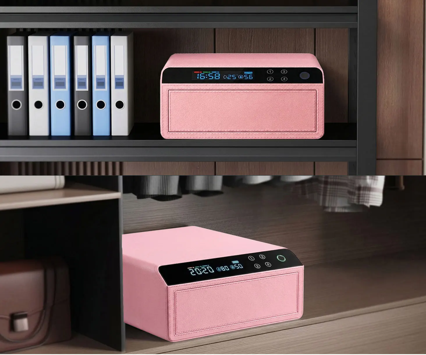 dr 1271 ft ceqsafe smart digital watch winder leather bluetooth safe drawer box smart jewelry safe box for sales-12