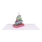 Card 3d Pop Up Card Custom Printing 3d Pop Up Funny Cake Happy Birthday Invitation Greeting Gift Card For Love