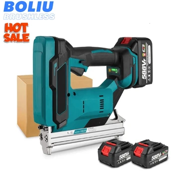 Boliu Cordless 2gear Brushless Electric Nail Gun 1022j U Stapler Nailer