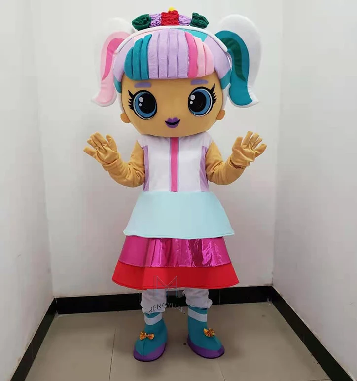 Hengyuan Factory Adult Cute Deluxe Diva Lol Unicorn Doll Girl Mascot Costume For Sale