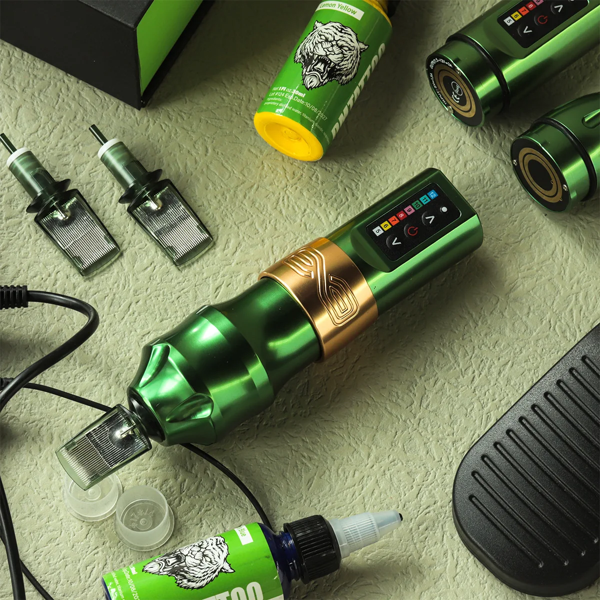 2400mah Original Professional Wireless Tattoo Machine Thick Pen Powerful Coreless Motor Lithium