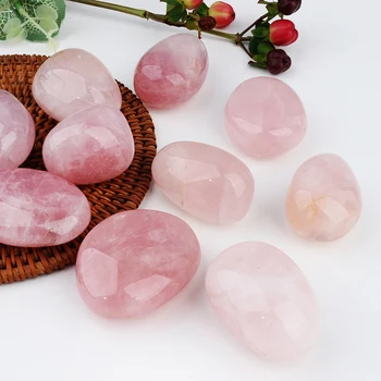 Factory Price Natural Stone Crystals Healing Stones Rose Quartz Tumbled Stone