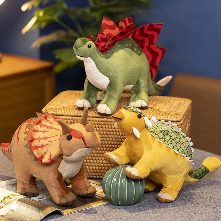Hot sale dinosaur dolls custom logo dinosaur plush toys stuffed doll decoration gift for kids